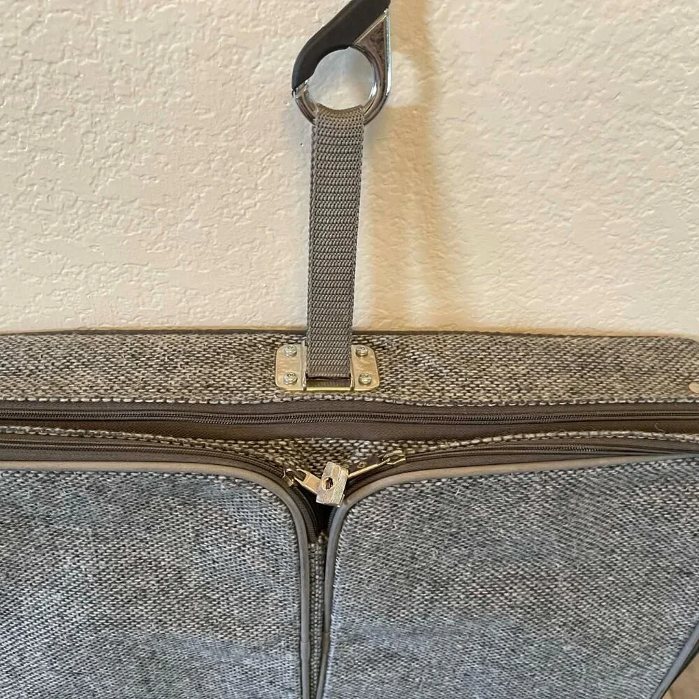 Samsonite tweed folding garment bag